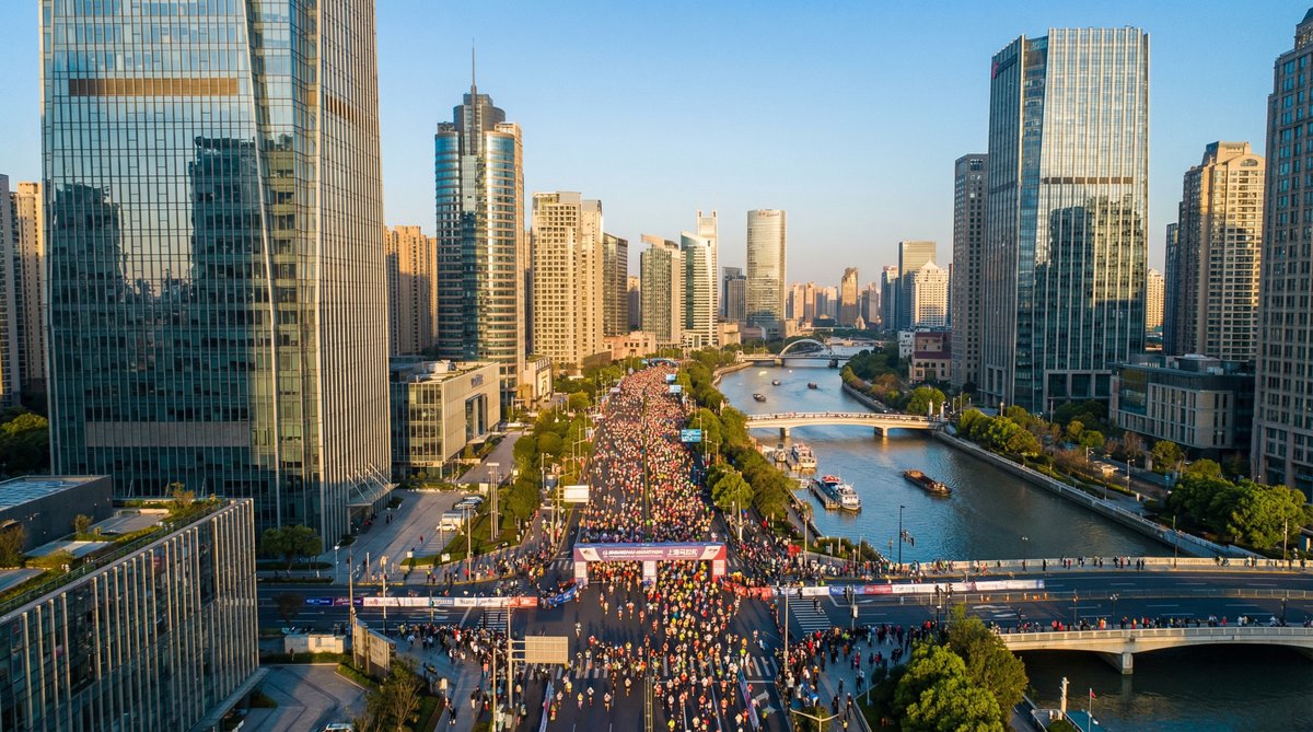 幼幼社城市马拉松航拍视频